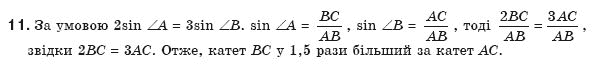 Геометрiя 8 клас Апостолова Г.В. Задание 11
