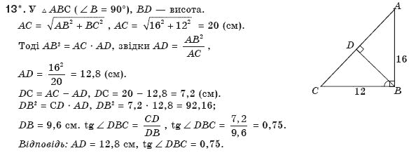 Геометрiя 8 клас Апостолова Г.В. Задание 13