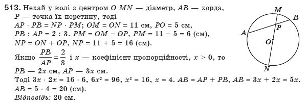 Геометрiя 8 клас Бевз Г.П. та інші Задание 513