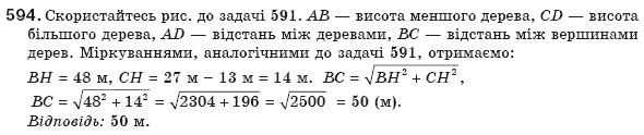 Геометрiя 8 клас Бевз Г.П. та інші Задание 594