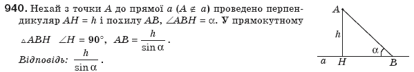 Геометрiя 8 клас Бевз Г.П. та інші Задание 940