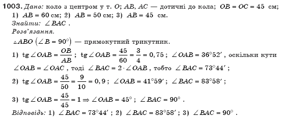 Геометрiя 8 клас Бурда М. Задание 1003