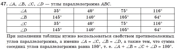 Геометрия 8 класс (для русских школ) Бурда М.И., Тарасенкова Н.А. Задание 47