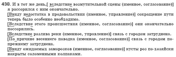 Русский язык 8 класс Рудяков А.Н., Фролова Т.Я. Задание 438