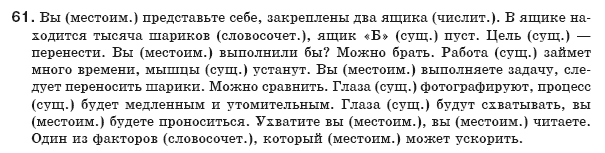 Русский язык 8 класс Давидюк Л., Стативка В. Задание 61