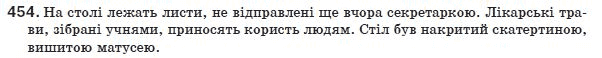 Украинский язык 8 класс (для русских школ) Н.В. Бондаренко, А.В. Ярмолюк Задание 454