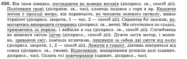 Украинский язык 8 класс (для русских школ) Н.В. Бондаренко, А.В. Ярмолюк Задание 496