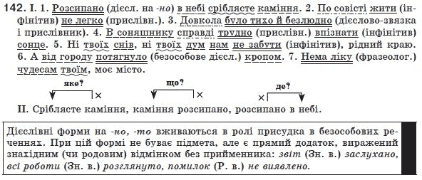 Українська мова 8 клас (для русских школ) О. Заболотний та ін. Задание 142