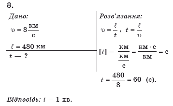 Фiзика 8 клас Генденштейн Л.Е. Задание 8