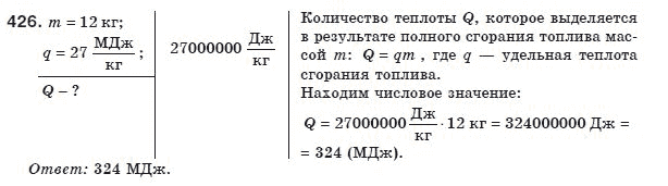 Физика 8 класс (для русских школ) Сиротюк В.Д. Задание 426