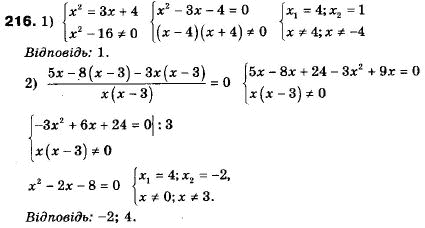 Алгебра 9 клас (12-річна програма) Мерзляк А.Г., Полонский В.Б., Якiр М.С. Задание 216