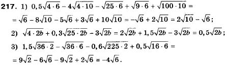 Алгебра 9 клас (12-річна програма) Мерзляк А.Г., Полонский В.Б., Якiр М.С. Задание 217