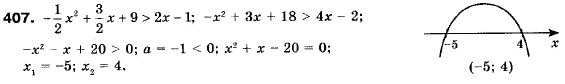 Алгебра 9 клас (12-річна програма) Мерзляк А.Г., Полонский В.Б., Якiр М.С. Задание 407
