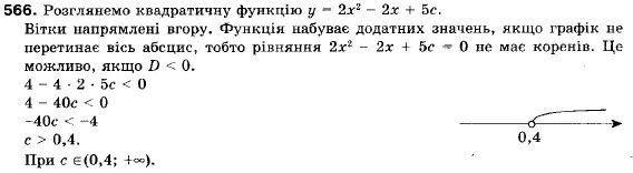 Алгебра 9 клас (12-річна програма) Мерзляк А.Г., Полонский В.Б., Якiр М.С. Задание 566
