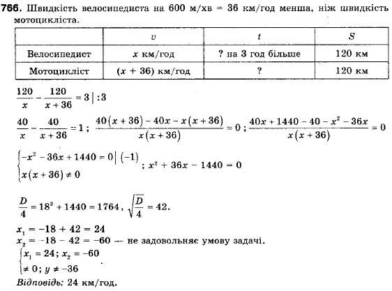 Алгебра 9 клас (12-річна програма) Мерзляк А.Г., Полонский В.Б., Якiр М.С. Задание 766