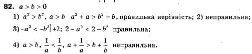 Алгебра 9 клас (12-річна програма) Мерзляк А.Г., Полонский В.Б., Якiр М.С. Задание 82