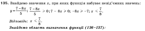 Алгебра 9 клас Кравчук В.Р., Янченко Г.М., Пiдручна М.В. Задание 135