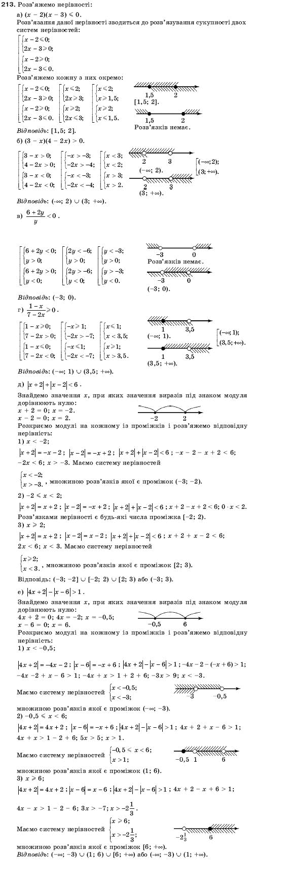 Алгебра 9 клас Кравчук В.Р., Янченко Г.М., Пiдручна М.В. Задание 213