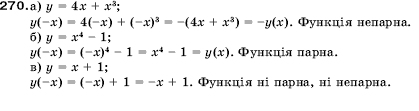 Алгебра 9 клас Кравчук В.Р., Янченко Г.М., Пiдручна М.В. Задание 270