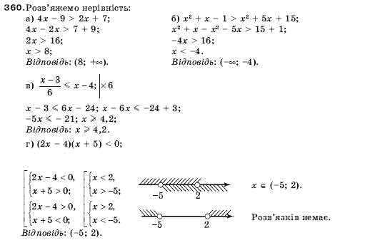 Алгебра 9 клас Кравчук В.Р., Янченко Г.М., Пiдручна М.В. Задание 360