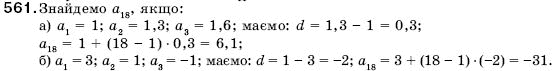 Алгебра 9 клас Кравчук В.Р., Янченко Г.М., Пiдручна М.В. Задание 561