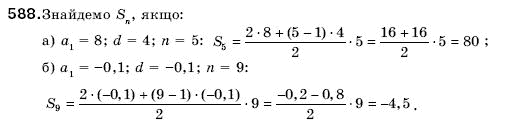 Алгебра 9 клас Кравчук В.Р., Янченко Г.М., Пiдручна М.В. Задание 588
