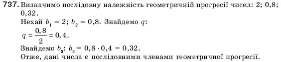 Алгебра 9 клас Кравчук В.Р., Янченко Г.М., Пiдручна М.В. Задание 737