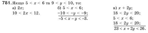 Алгебра 9 клас Кравчук В.Р., Янченко Г.М., Пiдручна М.В. Задание 781