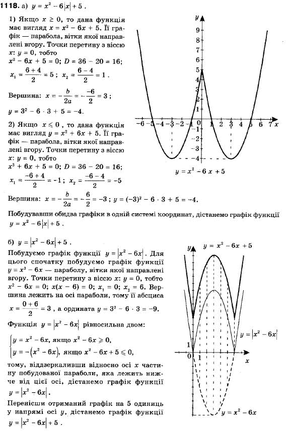 Алгебра 9 клас (12-річна програма) Бевз Г.П., Бевз В.Г. Задание 1118