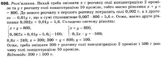 Алгебра 9 клас (12-річна програма) Бевз Г.П., Бевз В.Г. Задание 696