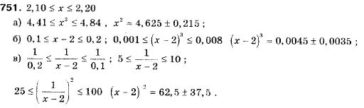 Алгебра 9 клас (12-річна програма) Бевз Г.П., Бевз В.Г. Задание 751