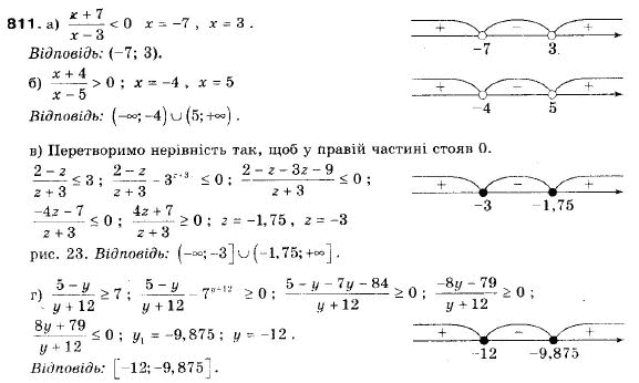 Алгебра 9 клас (12-річна програма) Бевз Г.П., Бевз В.Г. Задание 811