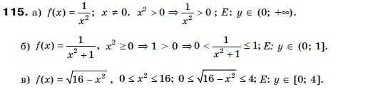 Алгебра 9 класс (для русских школ) Бевз Г.П. Задание 115