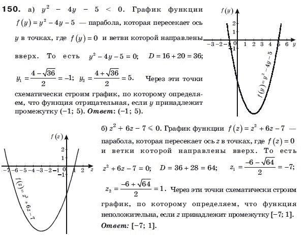 Алгебра 9 класс (для русских школ) Бевз Г.П. Задание 150