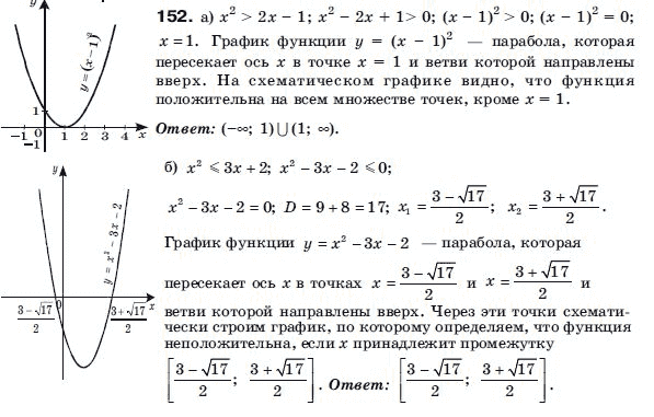 Алгебра 9 класс (для русских школ) Бевз Г.П. Задание 152
