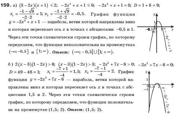 Алгебра 9 класс (для русских школ) Бевз Г.П. Задание 159