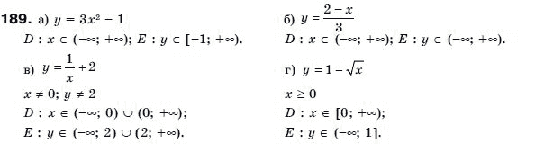 Алгебра 9 класс (для русских школ) Бевз Г.П. Задание 189