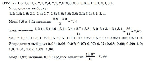 Алгебра 9 класс (для русских школ) Бевз Г.П. Задание 312