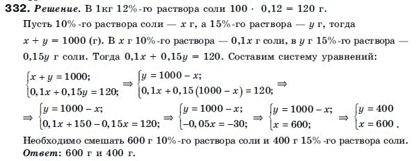 Алгебра 9 класс (для русских школ) Бевз Г.П. Задание 332