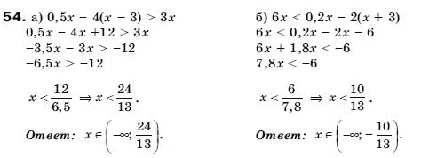 Алгебра 9 класс (для русских школ) Бевз Г.П. Задание 54