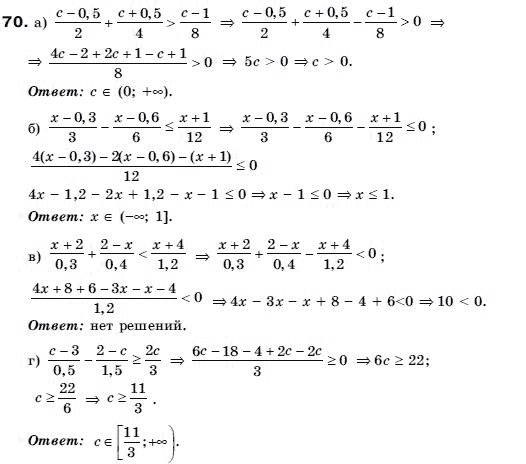 Алгебра 9 класс (для русских школ) Бевз Г.П. Задание 70