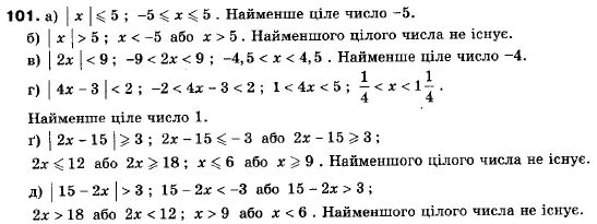 Алгебра 9 класс (12-річна програма) Мальований Ю.I., Литвиненко Г.М., Возняк Г.М. Задание 101