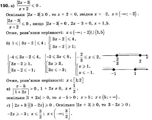 Алгебра 9 класс (12-річна програма) Мальований Ю.I., Литвиненко Г.М., Возняк Г.М. Задание 150