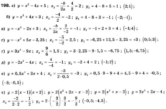 Алгебра 9 класс (12-річна програма) Мальований Ю.I., Литвиненко Г.М., Возняк Г.М. Задание 198