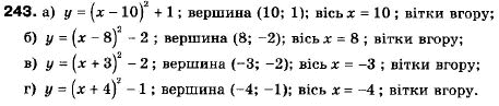 Алгебра 9 класс (12-річна програма) Мальований Ю.I., Литвиненко Г.М., Возняк Г.М. Задание 243