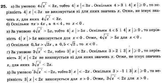 Алгебра 9 класс (12-річна програма) Мальований Ю.I., Литвиненко Г.М., Возняк Г.М. Задание 25