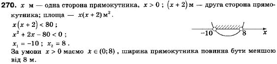 Алгебра 9 класс (12-річна програма) Мальований Ю.I., Литвиненко Г.М., Возняк Г.М. Задание 270