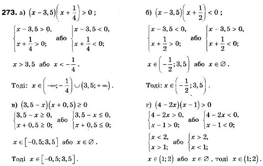 Алгебра 9 класс (12-річна програма) Мальований Ю.I., Литвиненко Г.М., Возняк Г.М. Задание 273