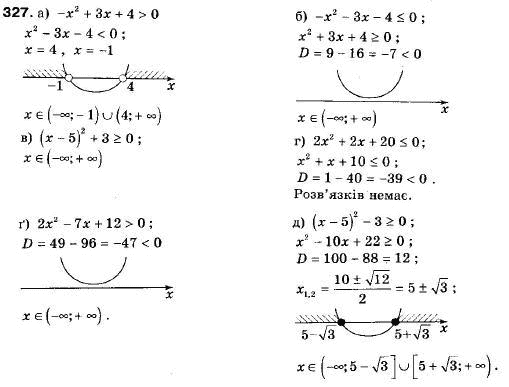 Алгебра 9 класс (12-річна програма) Мальований Ю.I., Литвиненко Г.М., Возняк Г.М. Задание 327