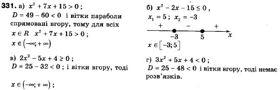 Алгебра 9 класс (12-річна програма) Мальований Ю.I., Литвиненко Г.М., Возняк Г.М. Задание 331